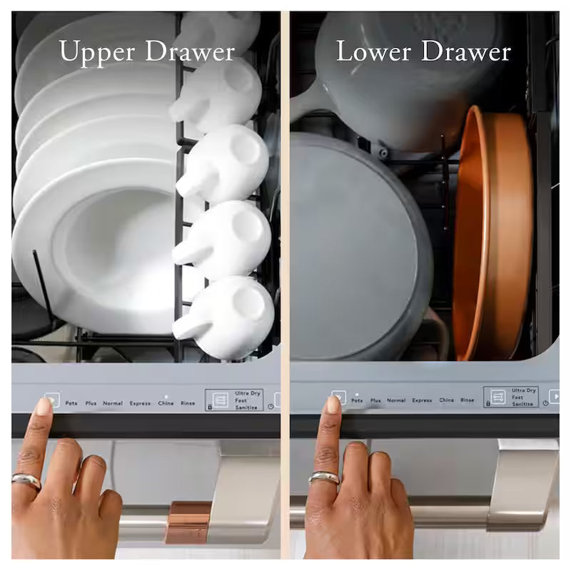 Matte Black Double Drawer Dishwasher P66230