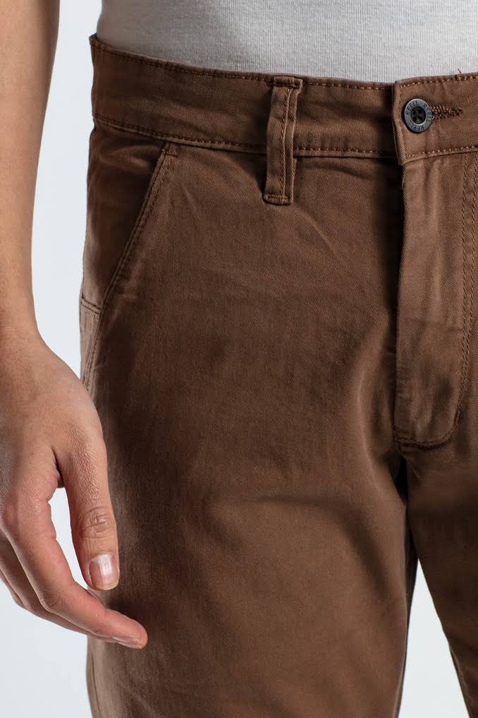 Brown Flex Tapered Chino O658