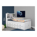 Solid Pine Bed in Casual White O7988