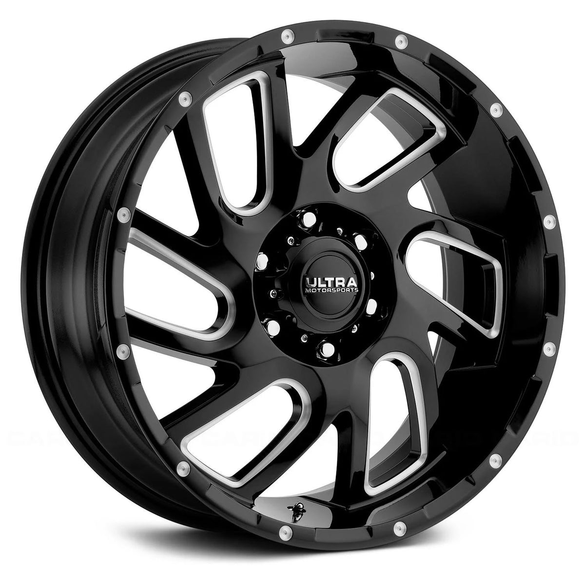 20x10 Black Milled Wheel P5467