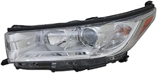 Driver Side Headlight Replacement for Toyota Highlander 2017 2018 2019 LE XLE Model W94989