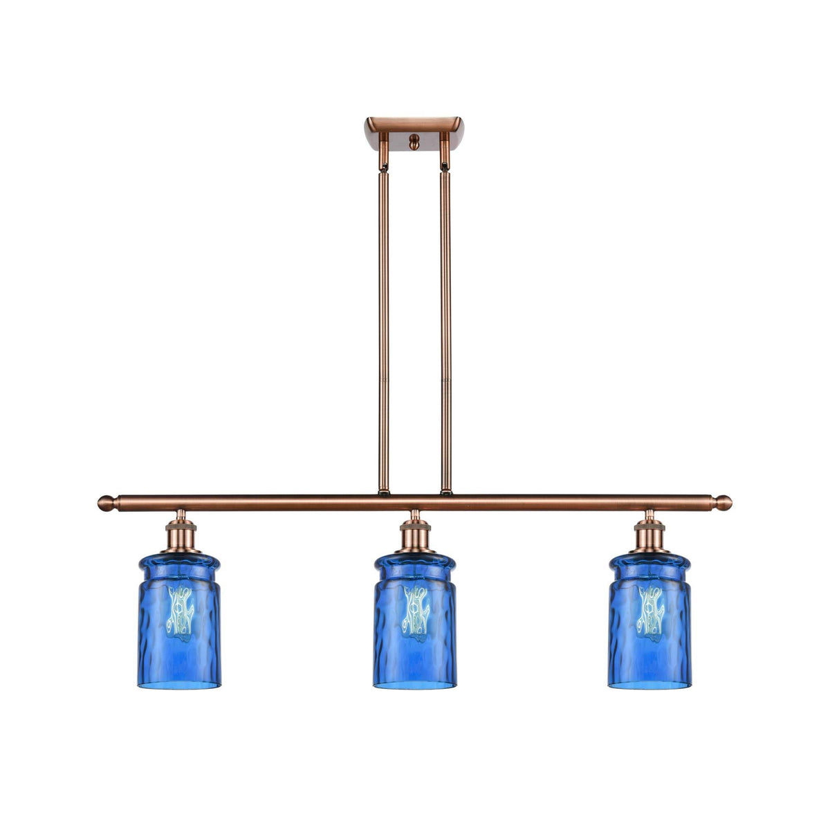 Brushed Brass 3 Light Island Light Q7352