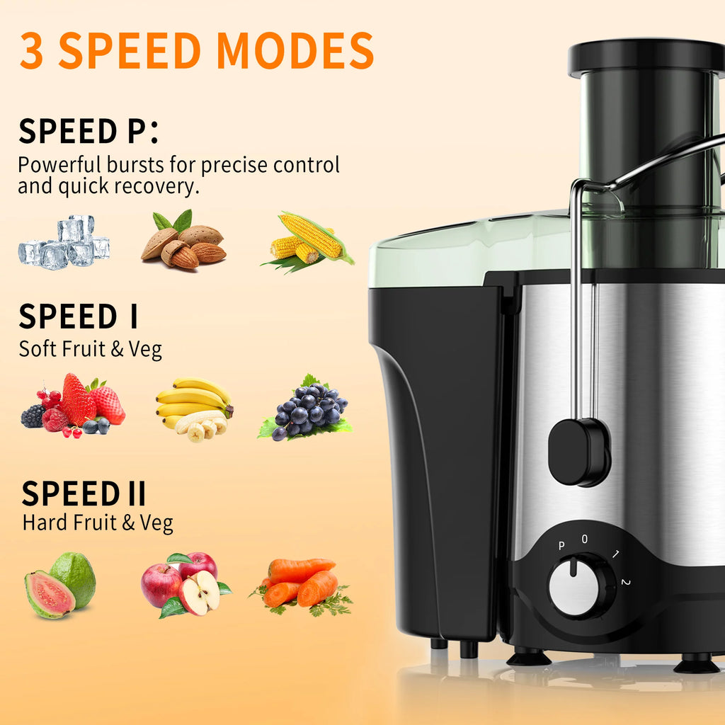 600W Centrifugal Juicer with 3 Feed Chute Z65616