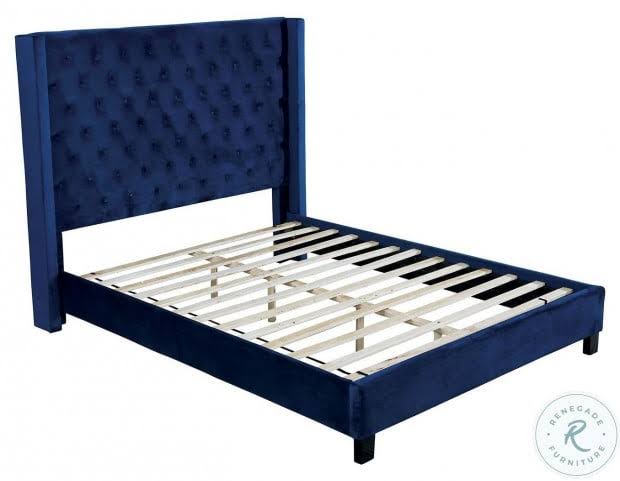 Navy Cal King Bed H2267