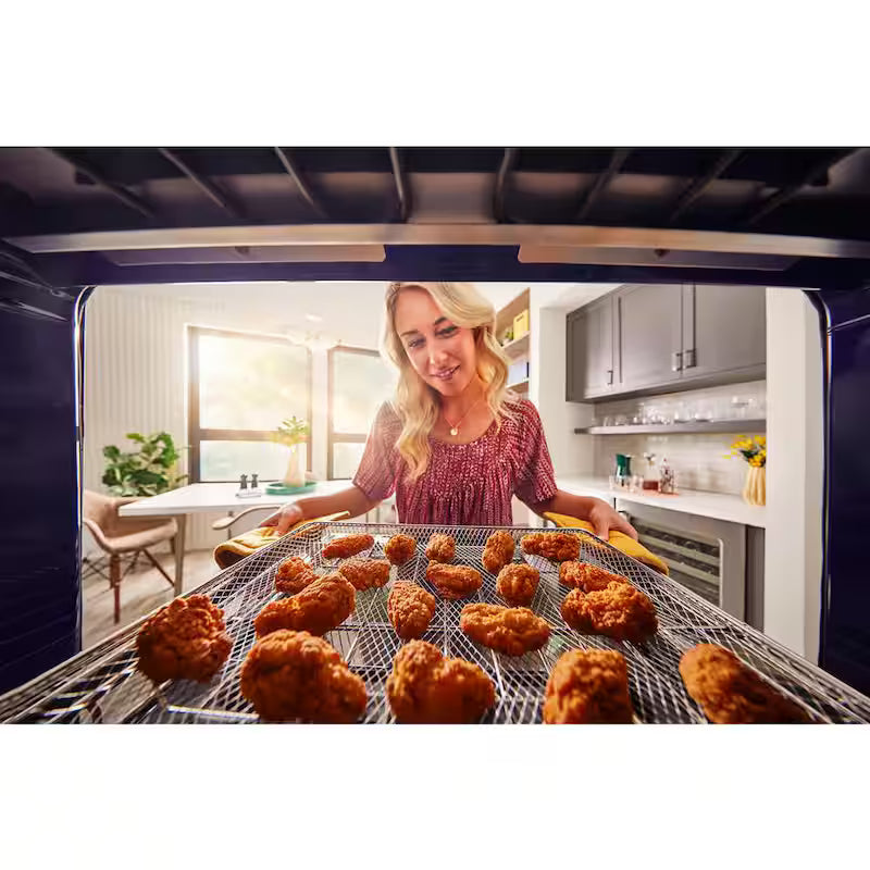 Electric Wall Oven and Microwave Combo in White T7111