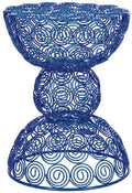 Dark Blue Iron Wire Stool P3502
