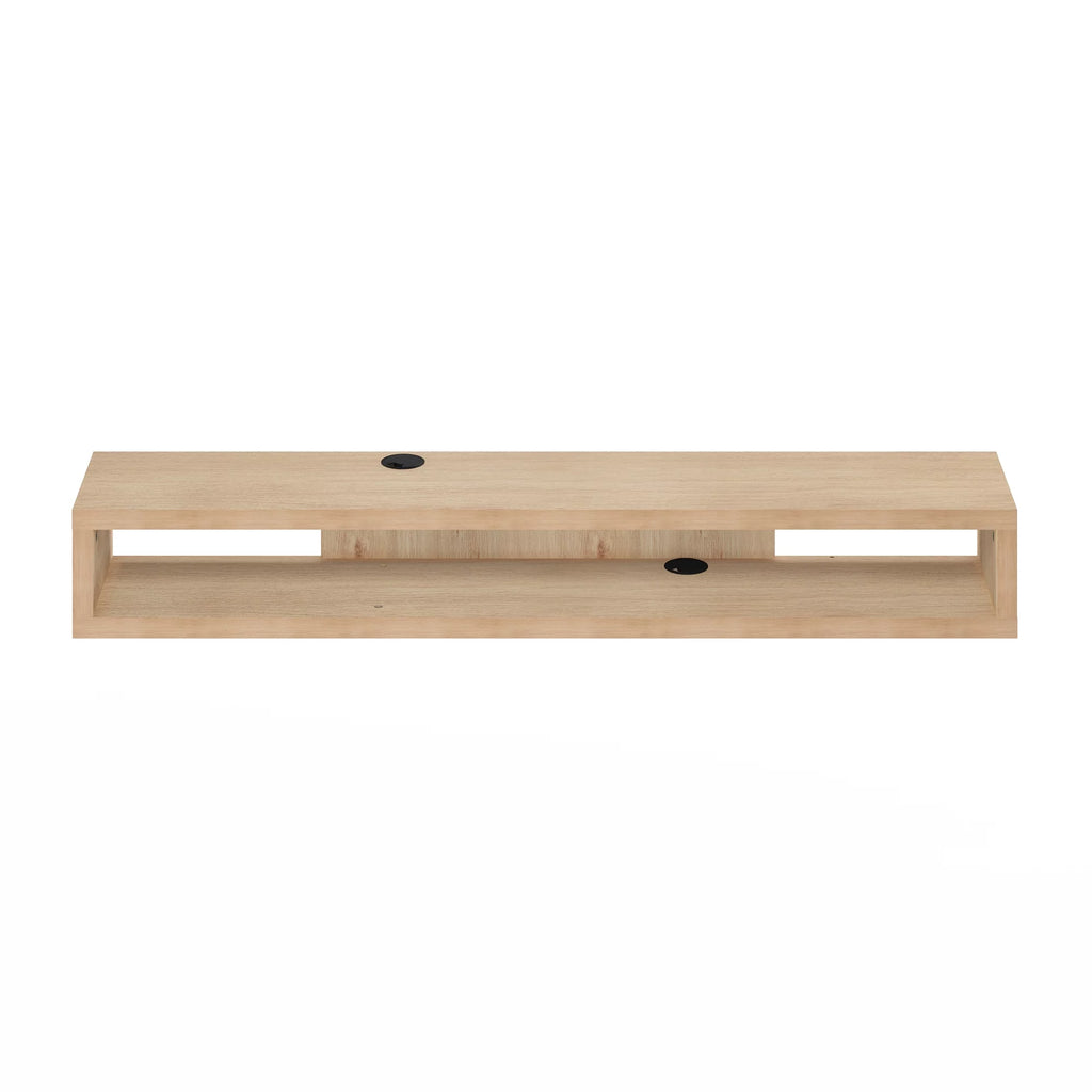 Wall Mounted Floating Media Console, 72 inch, Marcy Oak A9471