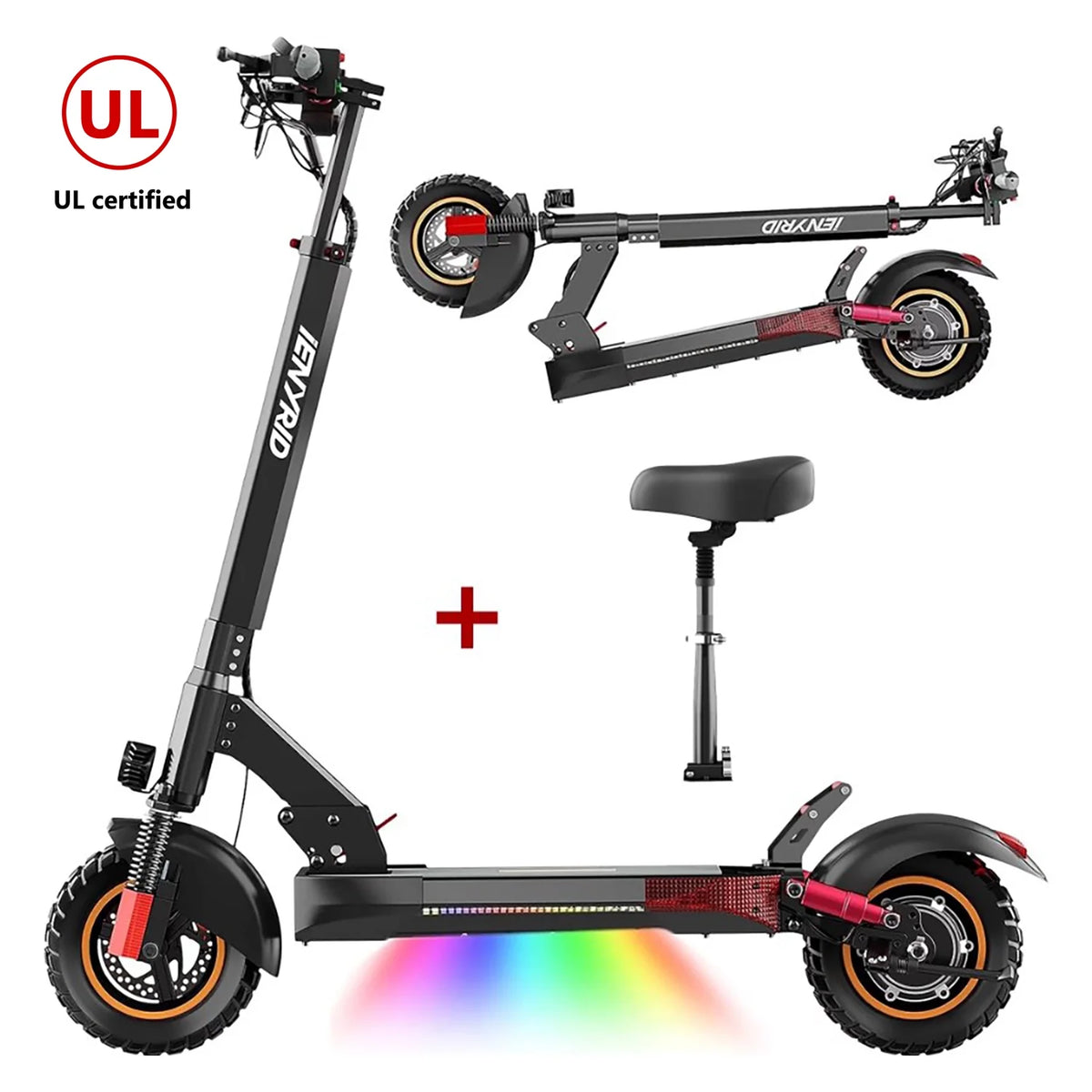Foldable Electric Scooter with Seat L476135