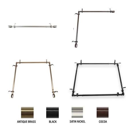 Satin Nickel Adjustable Ceiling Rod Room Divider P90154