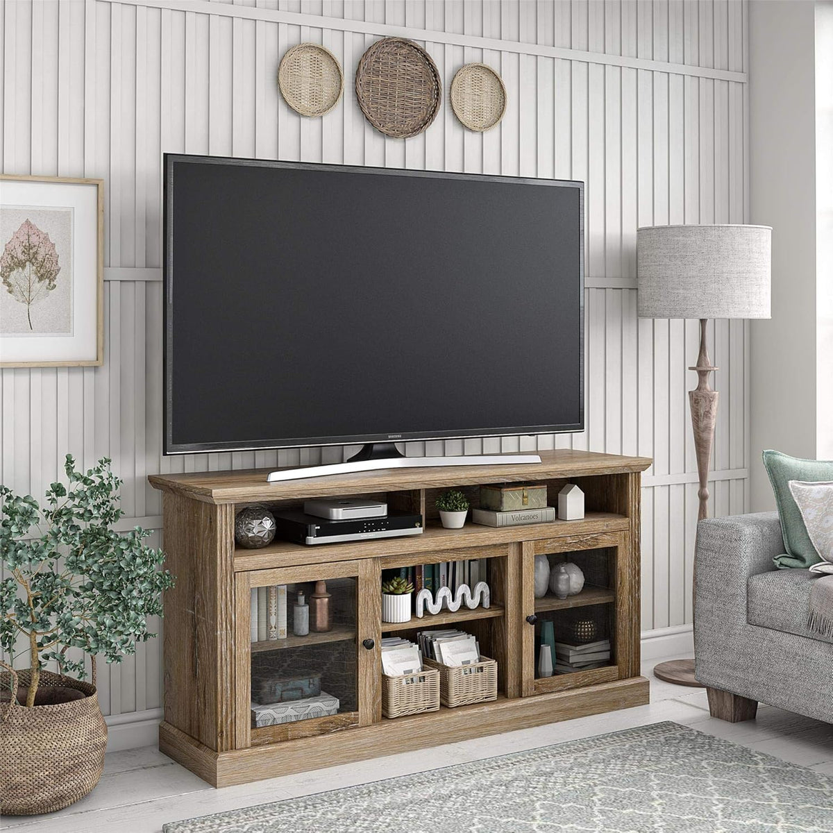 Fireplace TV Stand up to 50" Natural H82746