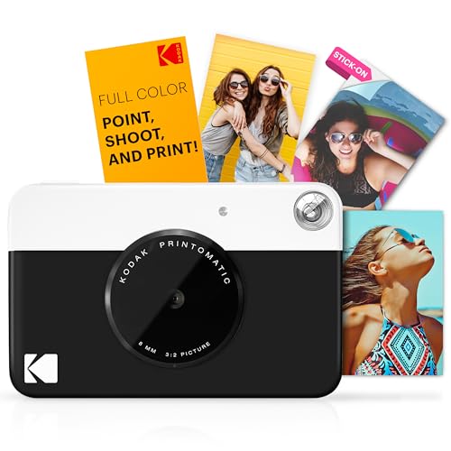Full-Color Instant Print Camera Starter Bundle with Carrying Case and 20pk Photo Paper Y8176