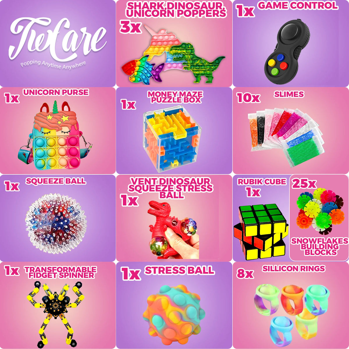 110 Pack Fidget Toys Set A49738