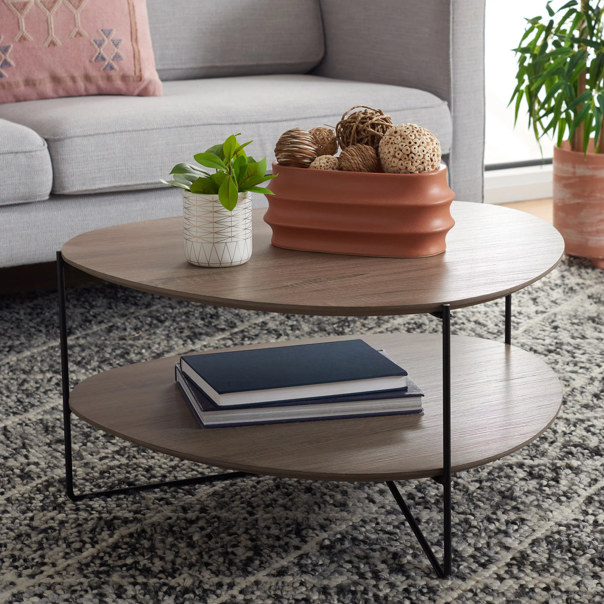 2-Tier Mid-Century Coffee Table Y973