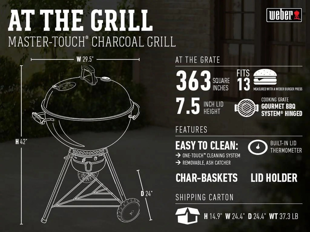 22-Inch Black Charcoal Grill F2882