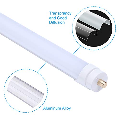 25-Pack 8ft 45W 5000K 4500LM Frosted LED Tube Y365505