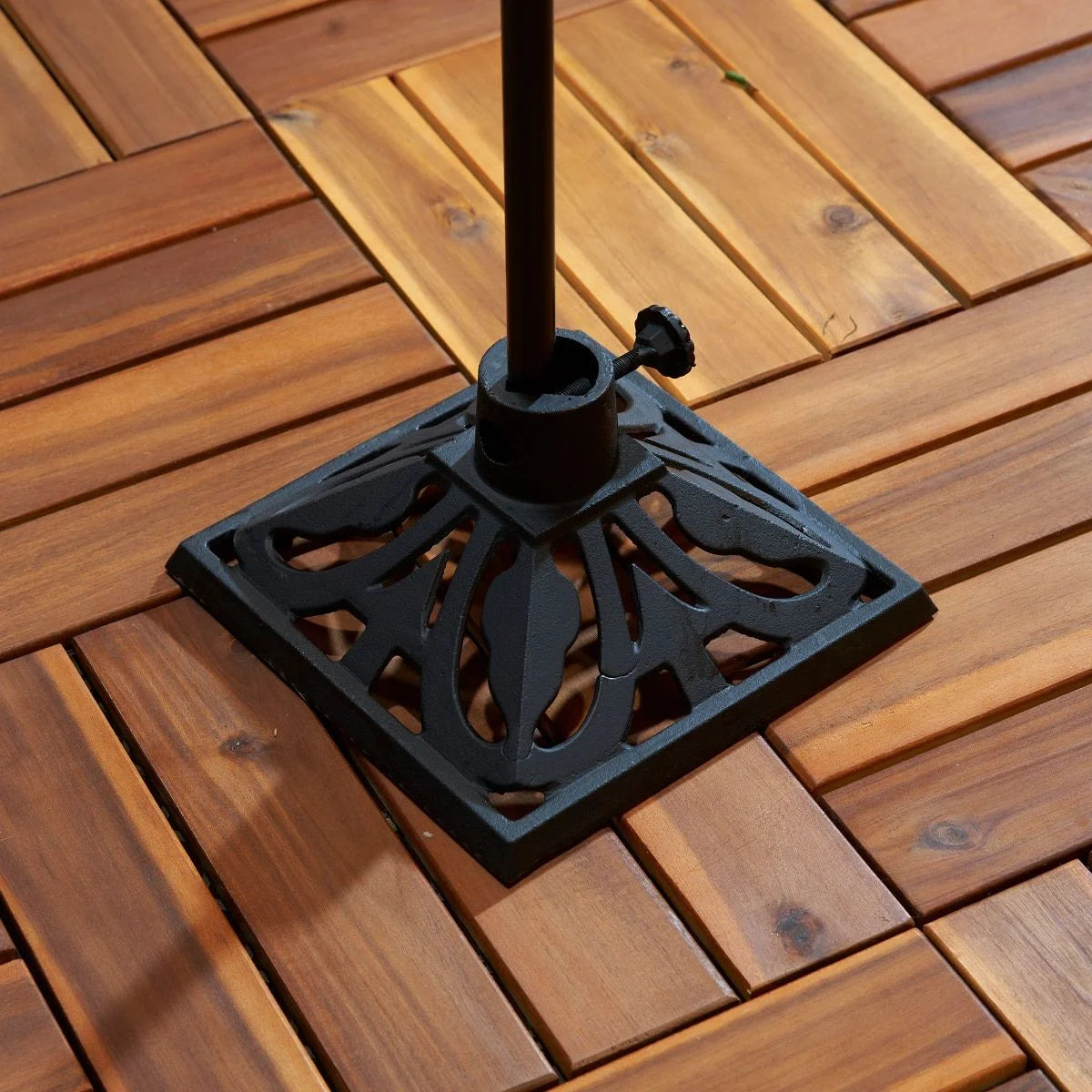 9 inch Cast Iron Black Torch Stand C477