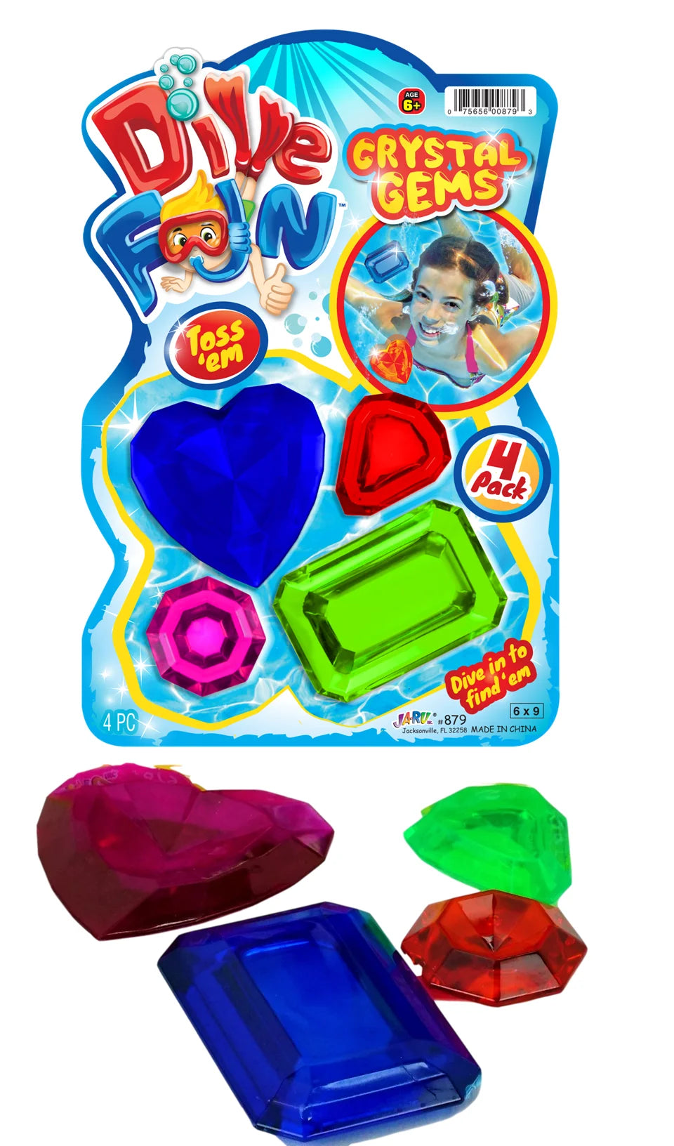 Diving Gems Dive Crystals Swimming Pool Dive Toys Sinker for Kids V8825