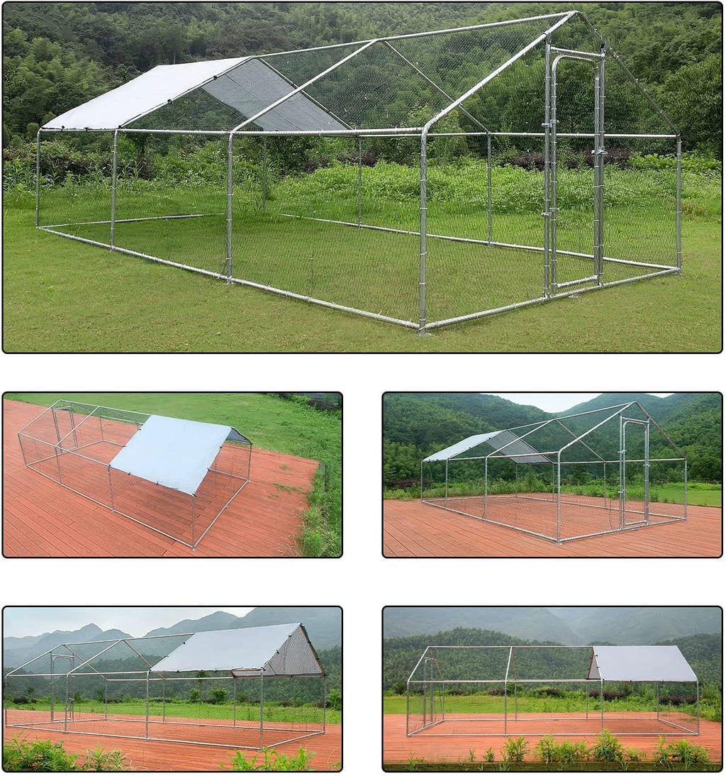 Large Metal Chicken Coop Run G4824