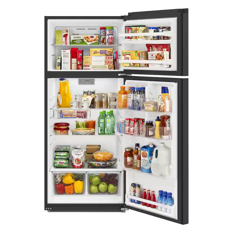Black Top Freezer Refrigerator D6216