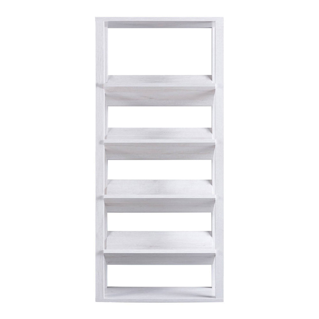 White 6 Shelf Bookshelf M883