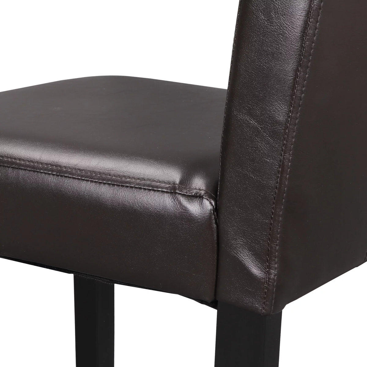 2 Pack Brown Leather Dining Chair C98055
