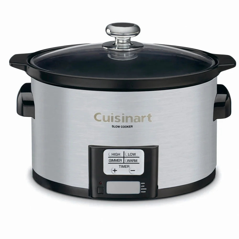 3.5 Quart Programmable Slow Cooker Brushed Stainless Steel I6683