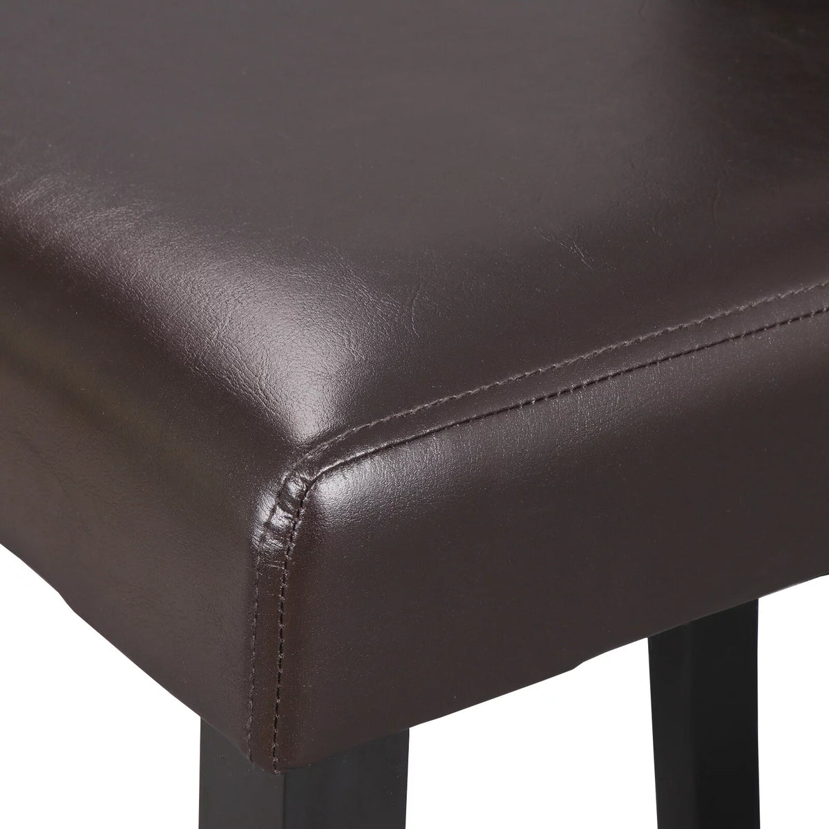 2 Pack Brown Leather Dining Chair C98055