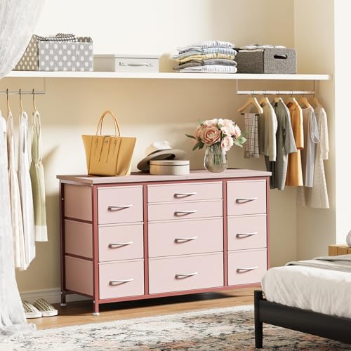 Black 10 Drawer Dresser with Power Outlet O82968
