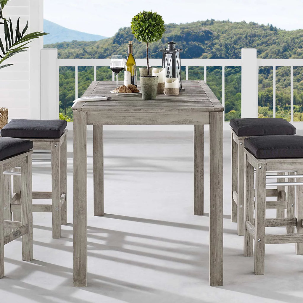 Light Grey Wood Rectangular Side Table S7236