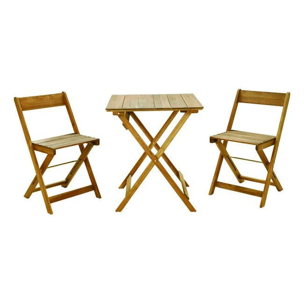 Brown Wood 3 pc Bistro Set M1755