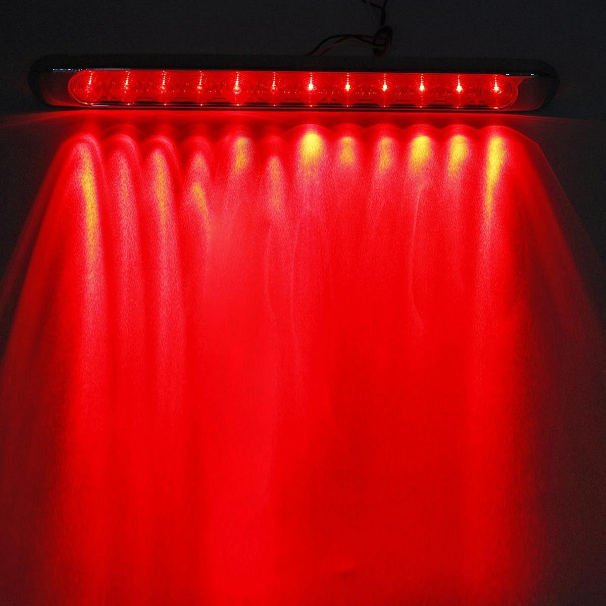 4pcs 17 Inch Chrome LED Trailer Tail Light Bar F214471