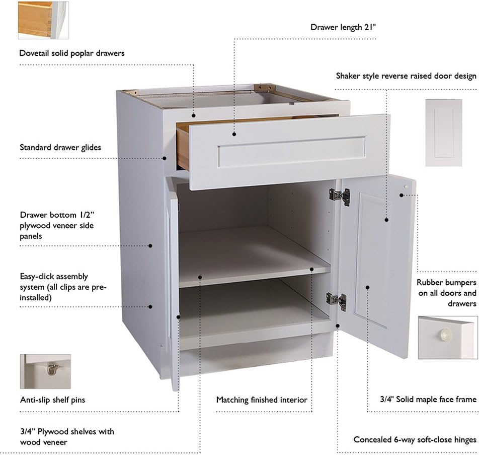 White 30x18x12 Wall Kitchen Cabinets N19464