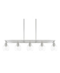 Polished Nickel 5 Light Island H67531
