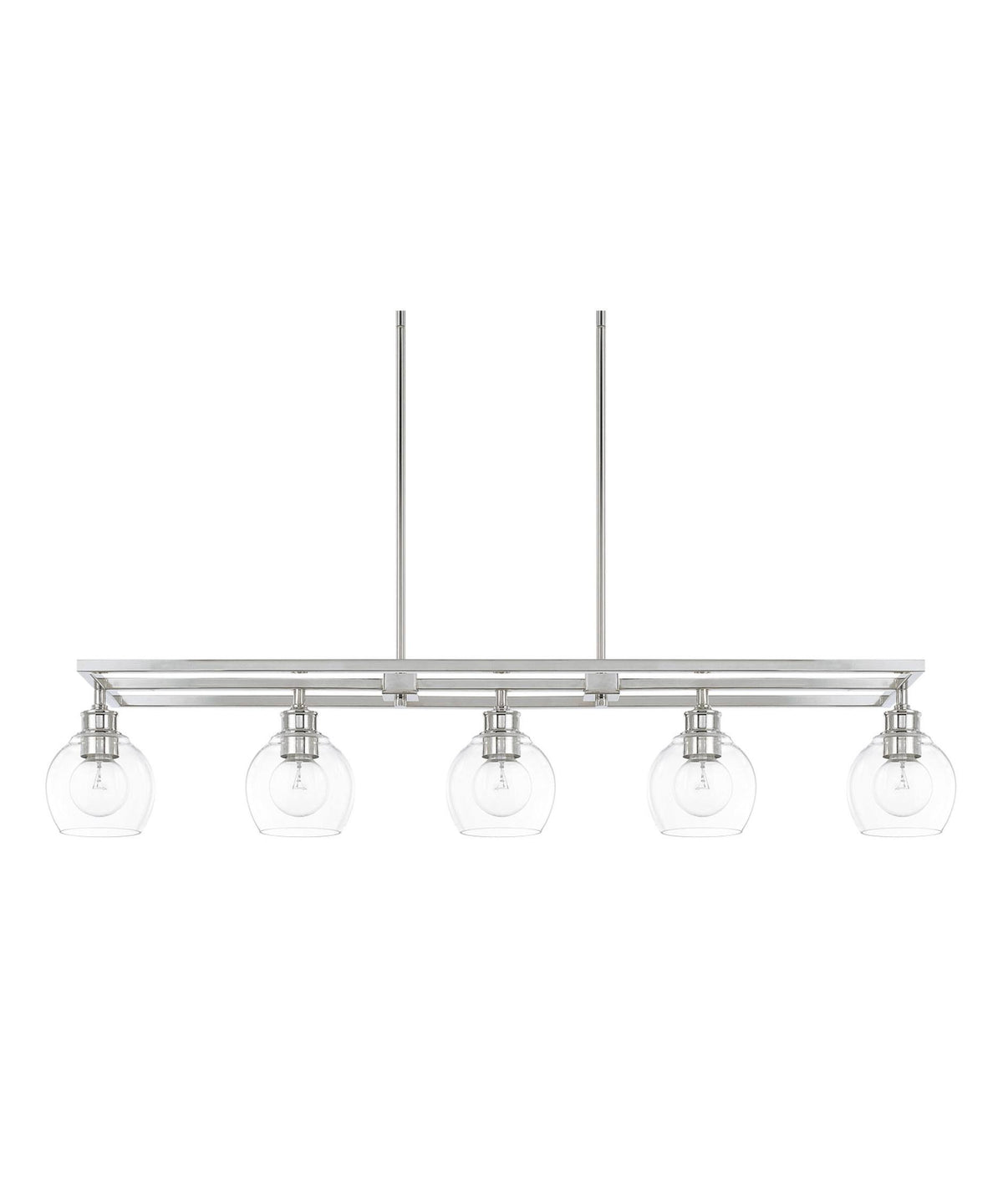Polished Nickel 5 Light Island H67531