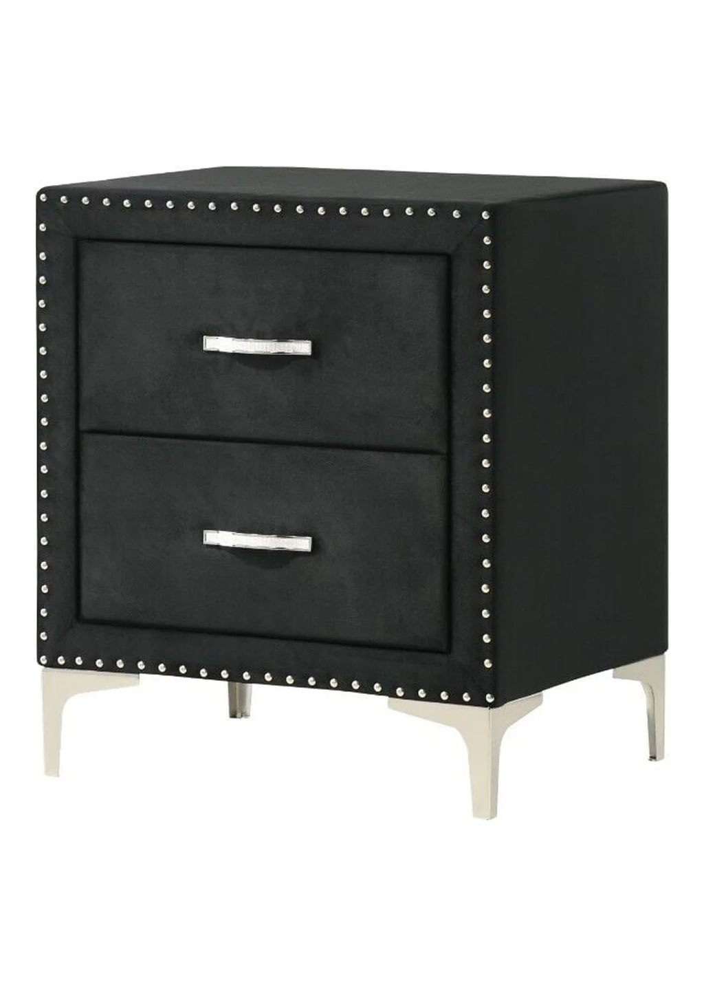 Black Velvet 6pc King Size Bedroom Set B5574