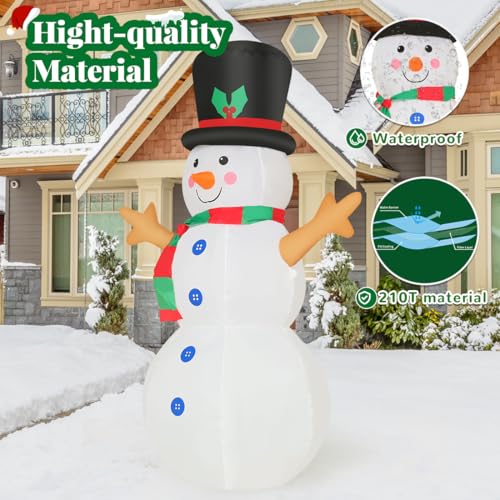 4 FT Christmas Inflatables Snowman with LED Lights N174