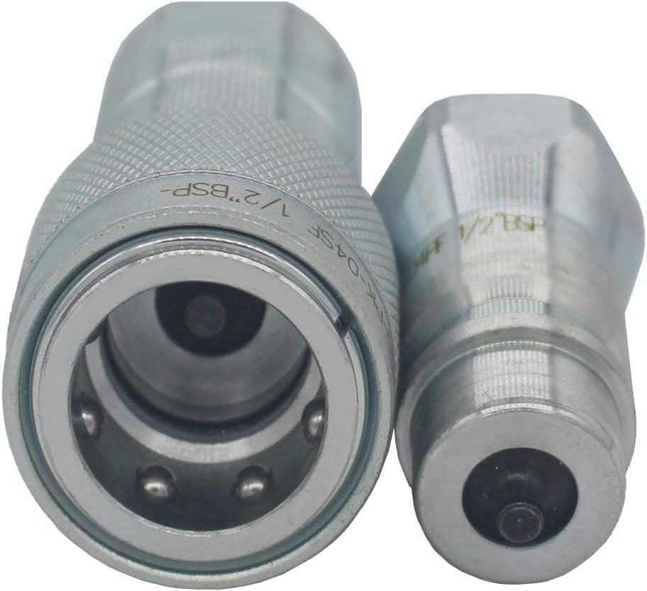 1/2'' Ag ISO5675 Carbon Steel Hydraulic Quick Connect Tractor Coupling with Dust Cap L337637