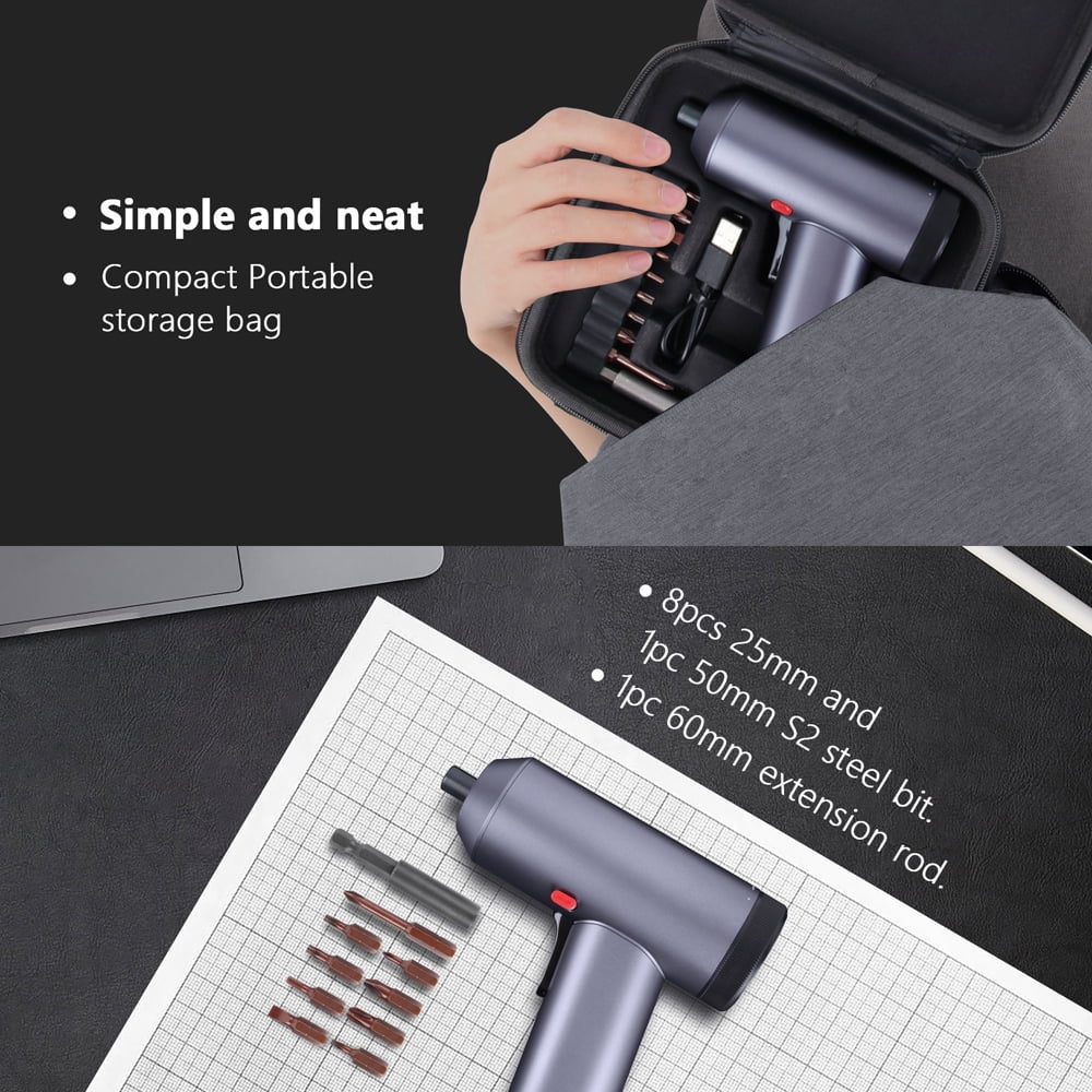 200rpm Multifunctional Screwdriver Bits Set Electric Screwdriver Repairing Tool Kit I196546