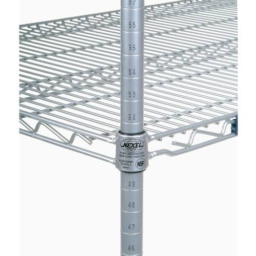 Silver Wire Shelving 30 x 18 x 74 in. D516