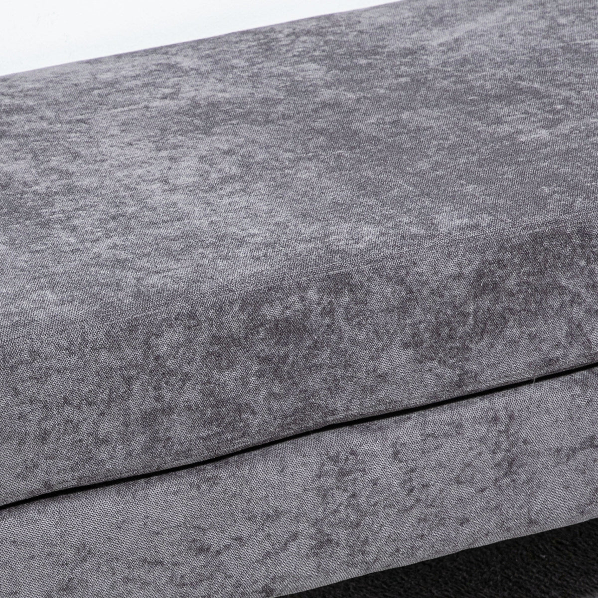 48" Dark Gray End of Bed Bench with Steel Legs N240114