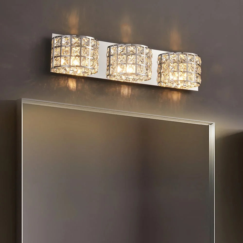 Chrome 3-Light Bath Vanity Wall Light H411