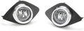 Clear Fog Driving Lights Kit with Bezel Switch Bulbs Pack of 2 X17469