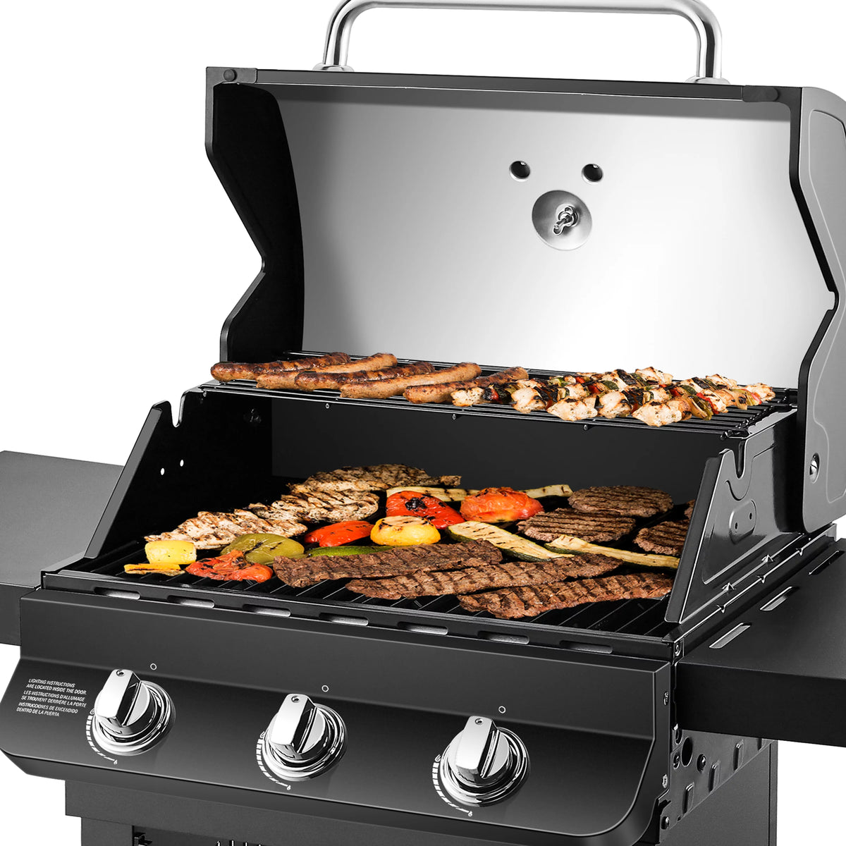 3 Burner Natural Gas Outdoor Grill Black X570039