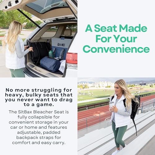 Padded Reclining Stadium Chair with Backpack Straps M42872