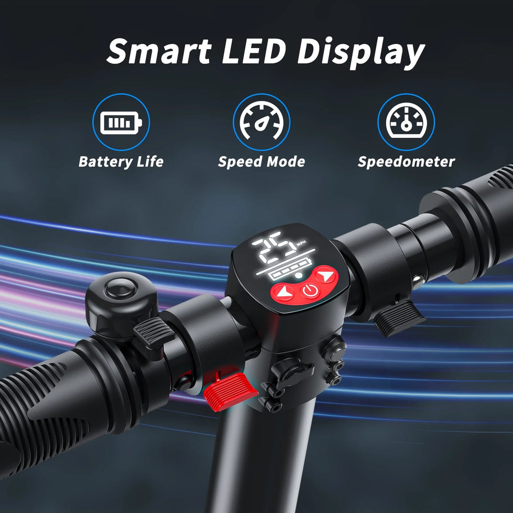 Electric Scooter with 10 Solid Tires, 500W Motor Folding Y201