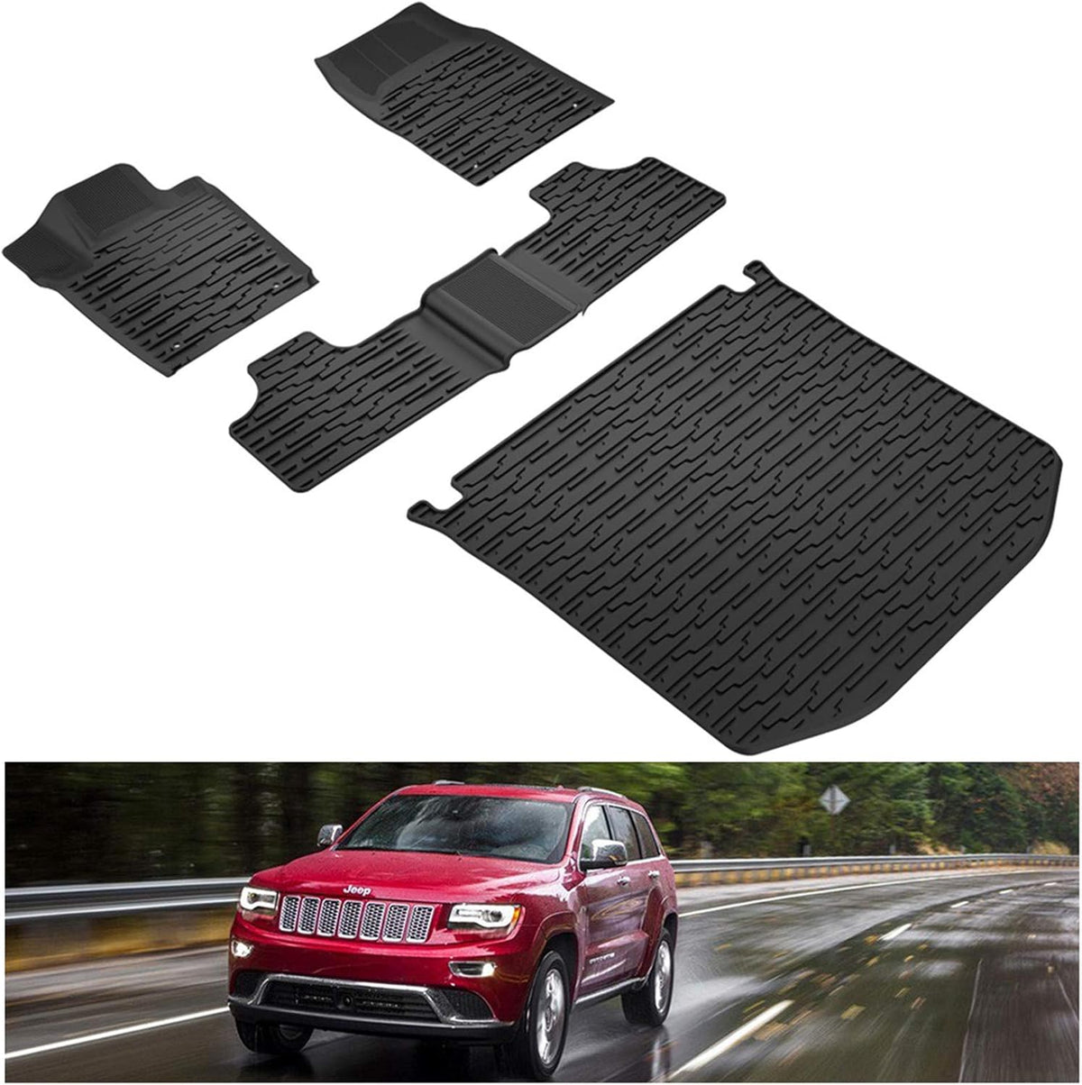 Black Rear Cargo Mat Liner Trunk Mats, 1 Pcs W5908