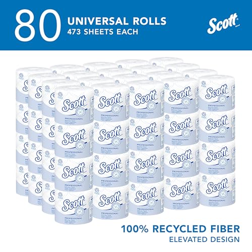 100% Recycled Fiber 2-Ply White Toilet Paper T24031