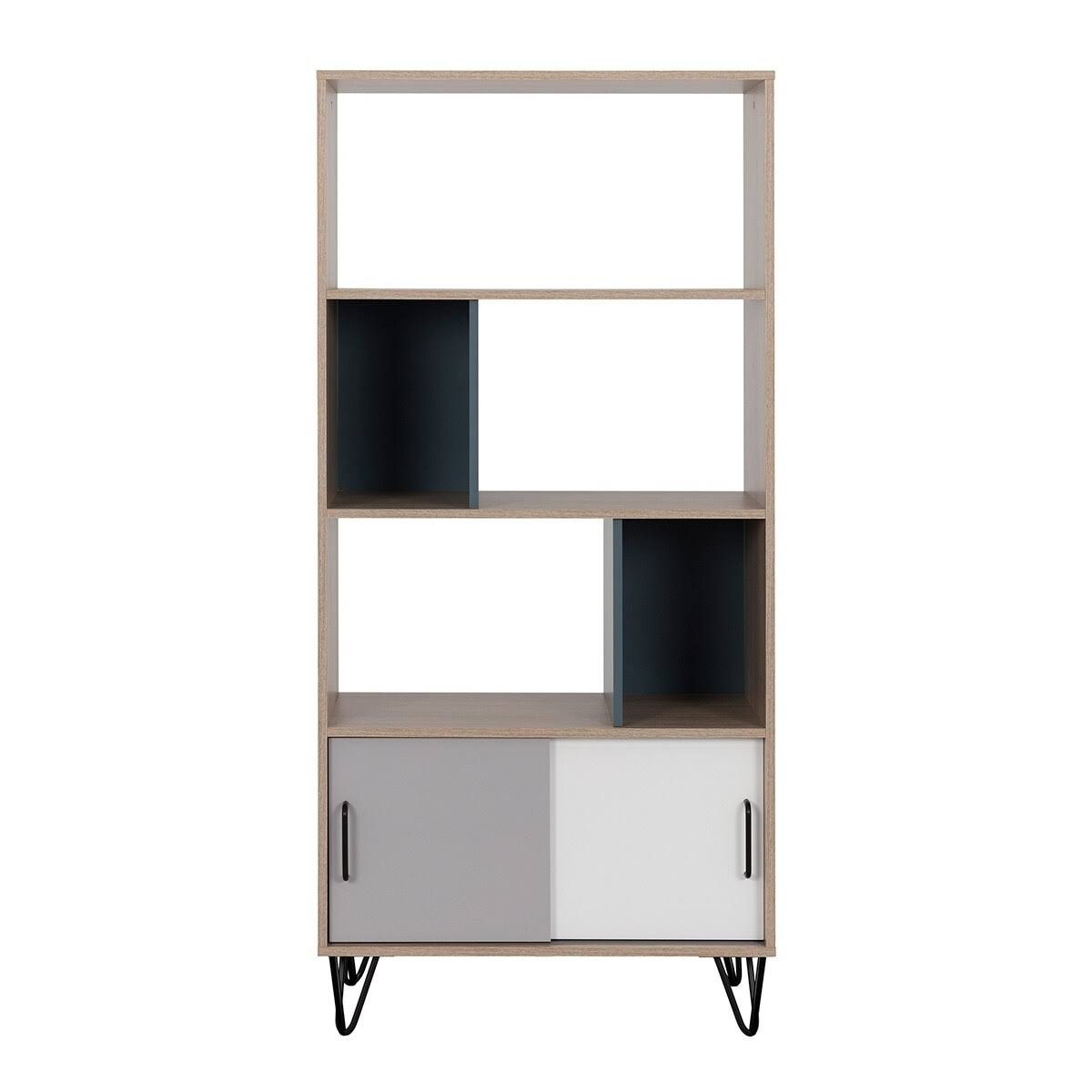 Bookcase with 2 Sliding Doors T993