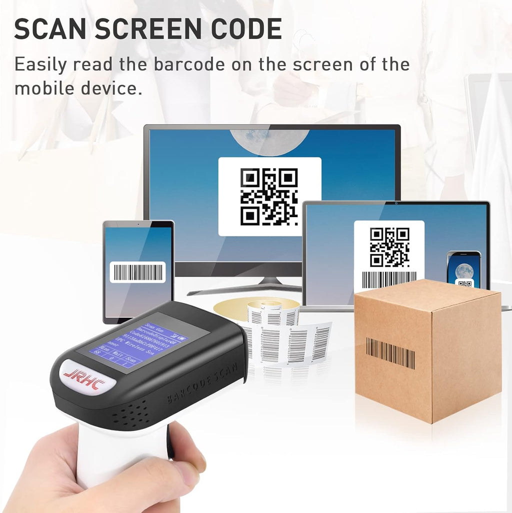 2 in 1 Wireless & Wired Barcode Scanner with Charging Base, Pack of 2 P192