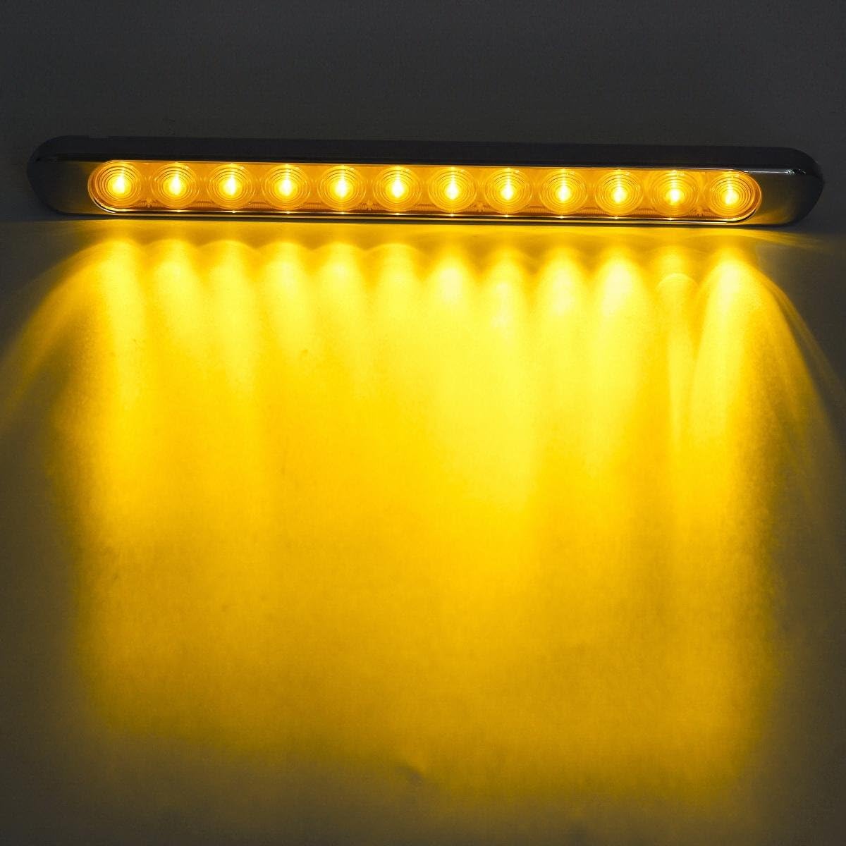 4pcs 17 Inch Chrome LED Trailer Tail Light Bar F214471